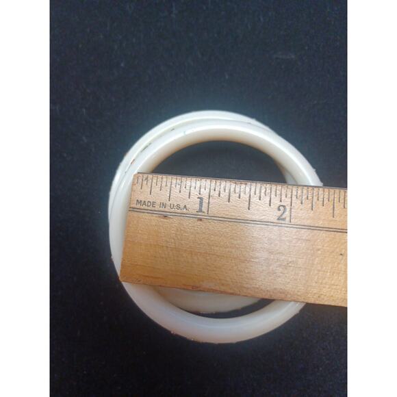 Celluloid Dangle Bracelet Bangle Flowers Colorful Handmade Design Lot Of 2 - Picture 7 of 7